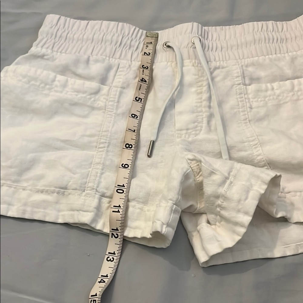 Athleta White Women's Athletic Shorts Drawstring waist Size 4 - Picture 5 of 7